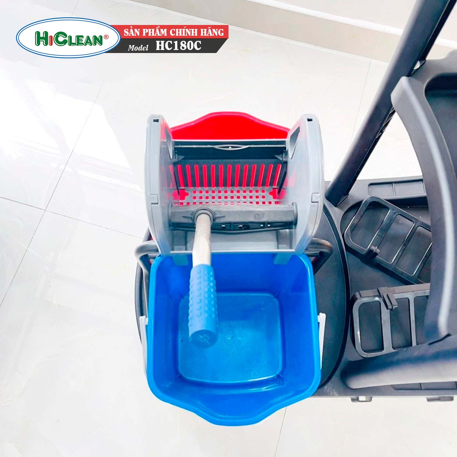 Xe đẩy dọn phòng khách sạn HiClean HC 180C